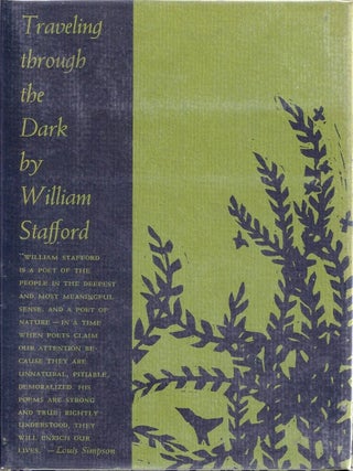 Item #000234 TRAVELING THROUGH THE DARK. William STAFFORD
