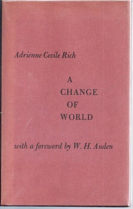 Item #000286 A CHANGE OF WORLD. Adrienne RICH