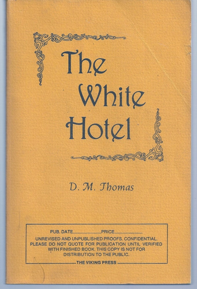 Item #003759 THE WHITE HOTEL. D. M. THOMAS.