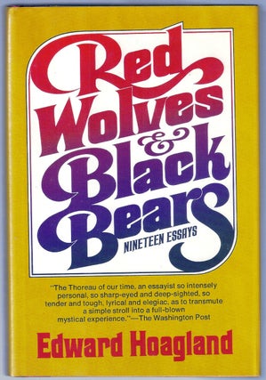Item #005477 RED WOLVES & BLACK BEARS. Edward HOAGLAND