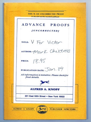 Item #005723 V FOR VICTOR. Mark CHILDRESS