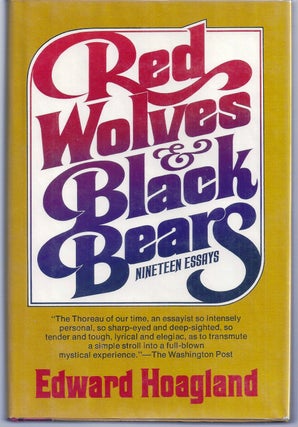 Item #005888 RED WOLVES & BLACK BEARS. Edward HOAGLAND