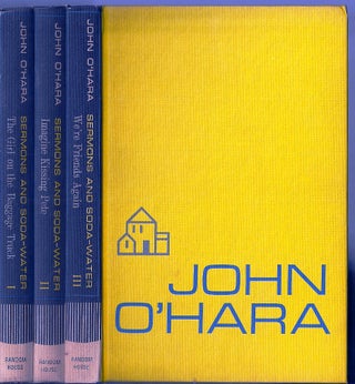 Item #008016 SERMONS AND SODA-WATER. John O'HARA