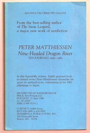 Item #008254 NINE-HEADED DRAGON RIVER. Peter MATTHIESSEN