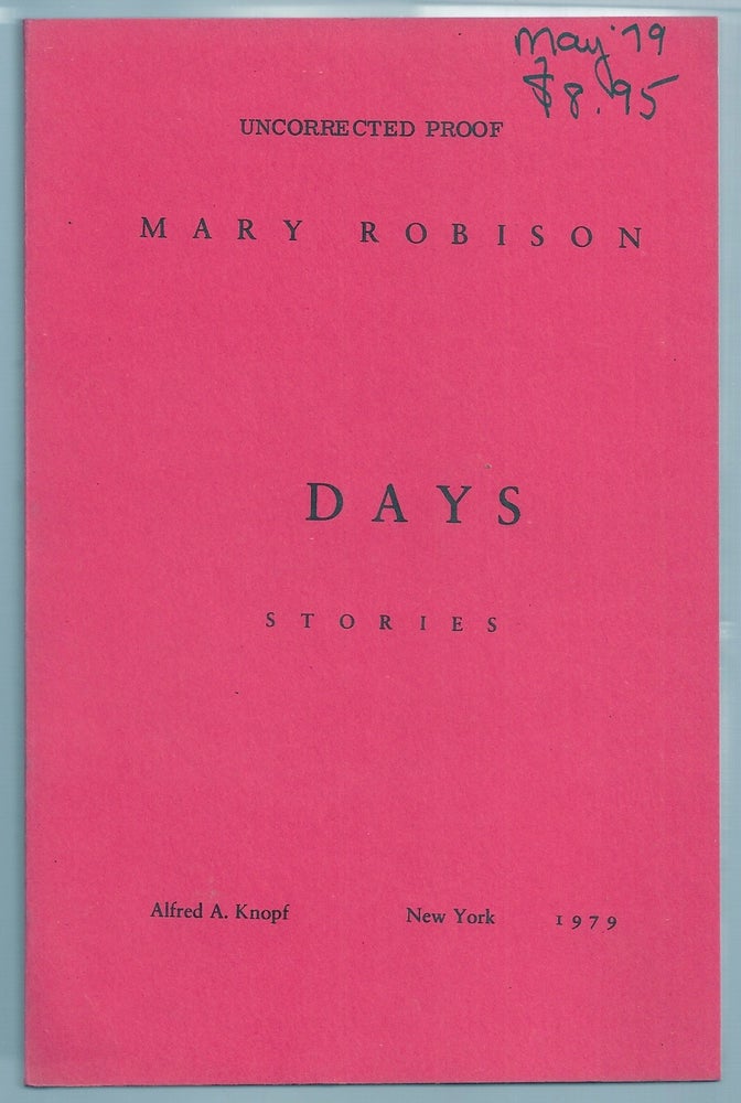 Item #008584 DAYS. Mary ROBISON.