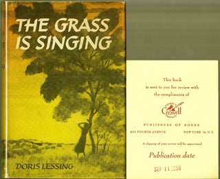 Item #008590 THE GRASS IS SINGING. Doris LESSING