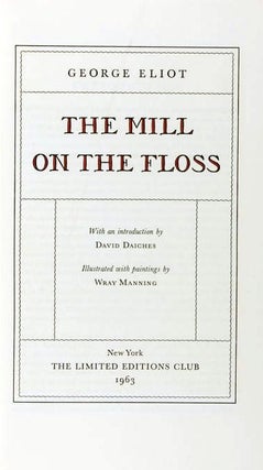 Item #010173 THE MILL ON THE FLOSS. George ELIOT