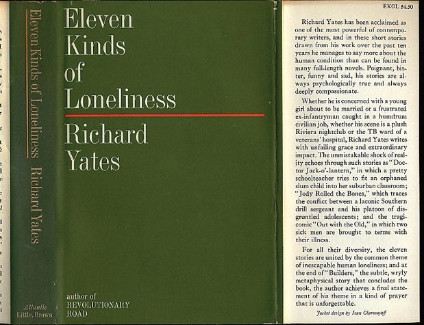 Item #010669 ELEVEN KINDS OF LONELINESS. Richard YATES.