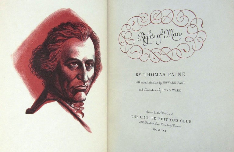 Item #012803 RIGHTS OF MAN. Thomas PAINE.