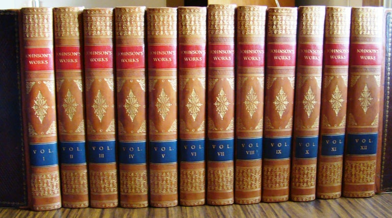 Item #012975 THE WORKS OF SAMUEL JOHNSON, LL.D. TO WHICH IS PREFIXED AN ESSAY ON HIS LIFE AND GENIUS BY ARTHUR MURPHY. Samuel JOHNSON.