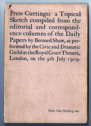 Item #013056 PRESS CUTTINGS: A TOPICAL SKETCH COMPILED FROM THE EDITORIAL AND CORRESPONDENCE...
