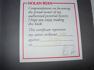 Item #013140 NOLAN RYAN. THE AUTHORIZED PICTORIAL HISTORY. Nolan RYAN, Jennifer BRIGGS