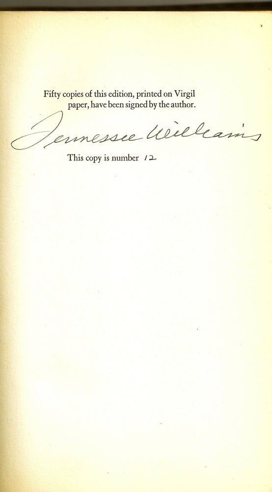 Item #013684 ONE ARM AND OTHER STORIES. Tennessee WILLIAMS.
