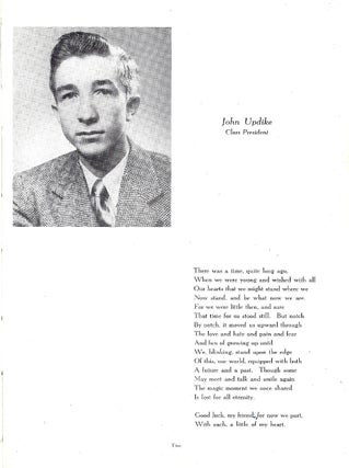 Item #014891 HI-LIFE 1950 [John Updike's senior class high school yearbook]. John UPDIKE