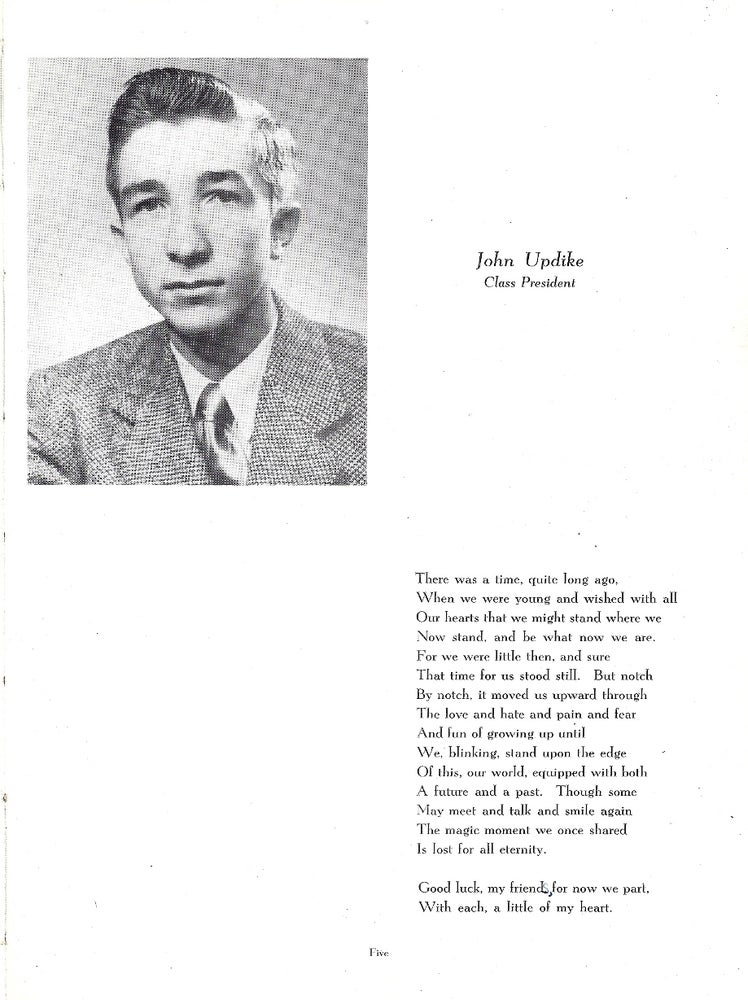 Item #014891 HI-LIFE 1950 [John Updike's senior class high school yearbook]. John UPDIKE.