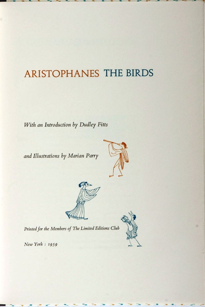 Item #014939 THE BIRDS. ARISTOPHANES.