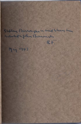 Item #015085 MEMOIRS OF THE NOTORIOUS STEPHEN BURROUGHS OF NEW HAMPSHIRE. Robert FROST, Stephen...