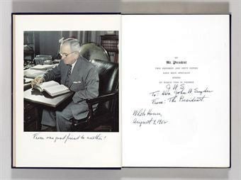 Item #015315 MR. PRESIDENT. THE FIRST PUBLICATION FROM THE PERSONAL DIARIES, PRIVATE LETTERS PAPERS AND REVEALING INTERVIEWS OF HARRY TRUMAN. Harry TRUMAN, William HILLMAN.