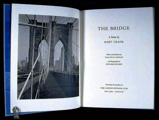 Item #015551 THE BRIDGE. Hart CRANE.