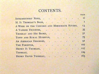 Item #015692 PERTAINING TO THOREAU. Henry David THOREAU, Samuel Arthur Jones
