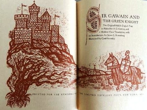 Item #015893 SIR GAWAIN AND THE GREEN KNIGHT. The Original Middle English Text