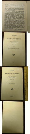 Item #015962 ADDRESS OF PRESIDENT WILSON AT THE BROOKLYN NAVY YARD BROOKLYN, N. Y. MAY 11, 1914....