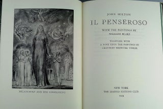Item #016310 L'ALLEGRO & IL PENSEROSO. John MILTON