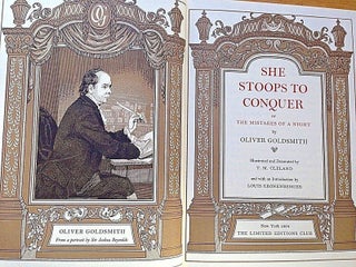 Item #016327 SHE STOOPS TO CONQUER OR THE MISTAKES OF A NIGHT. Oliver GOLDSMITH