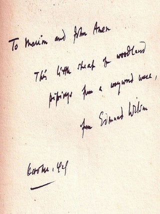 Item #016415 POETS, FAREWELL! Edmund WILSON