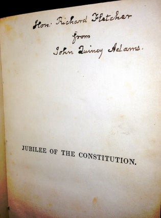 Item #016949 THE JUBILEE OF THE CONSTITUTION. A DISCOURSE DELIVERED AT THE REQUEST OF THE NEW...