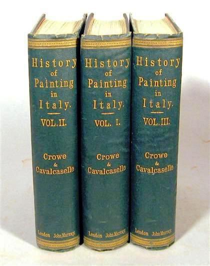 Item #017699 A HISTORY OF PAINTING IN ITALY, FROM THE SECOND TO THE FOURTEENTH CENTURY. Henry Wadsworth LONGFELLOW, J. A. CROWE.