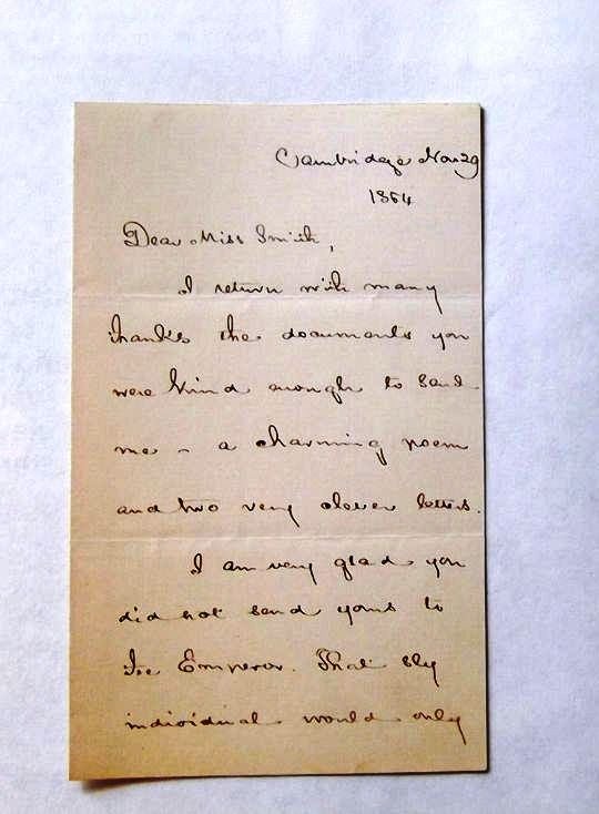Item #017706 AUTOGRAPH LETTER SIGNED. Henry Wadsworth LONGFELLOW.