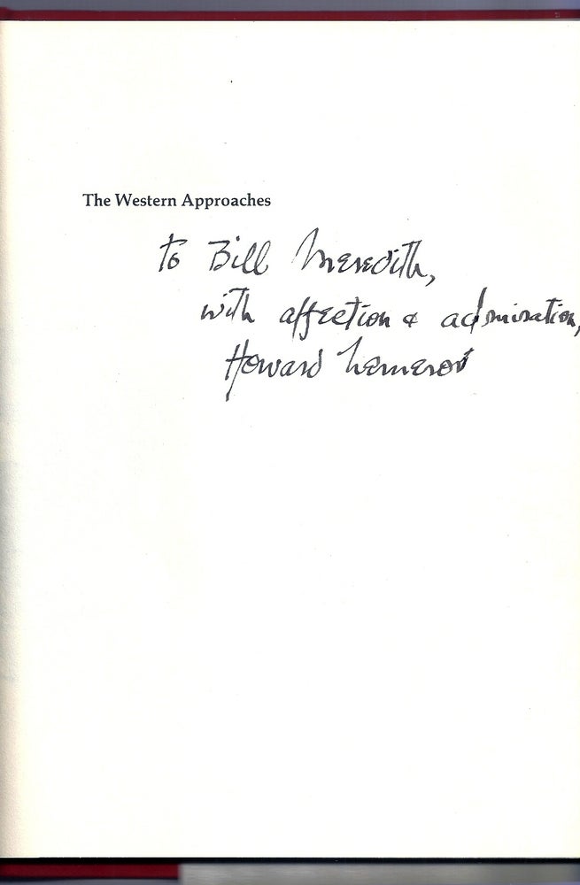 Item #018064 THE WESTERN APPROACHES. POEMS 1973-75. Howard NEMEROV.