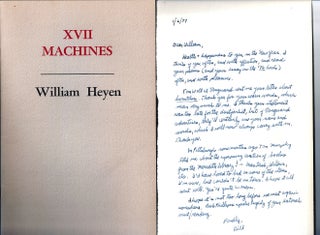 Item #018090 XVII MACHINES. William HEYEN
