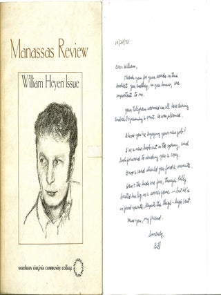 Item #018091 MANASSAS REVIEW. WILLIAM HEYEN ISSUE. William HEYEN