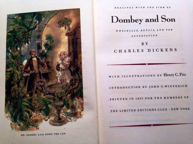 Item #018566 DEALINGS WITH THE FIRM OF DOMBEY AND SON. WHOLESALE, RETAIL, AND FOR EXPORTATION. Charles DICKENS.