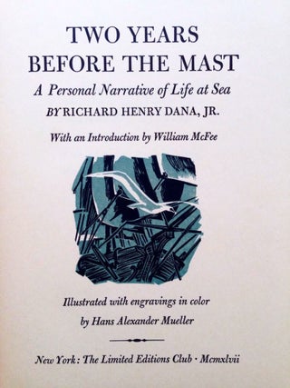 Item #018834 TWO YEARS BEFORE THE MAST. Richard Henry DANA