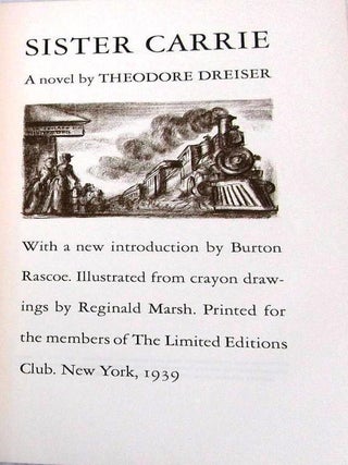 Item #018842 SISTER CARRIE. Theodore DREISER