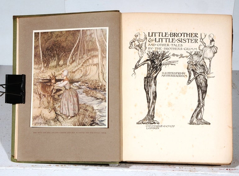 Item #018951 LITTLE BROTHER & LITTLE SISTER AND OTHER TALES. Arthur RACKHAM, GRIMM BROTHERS.