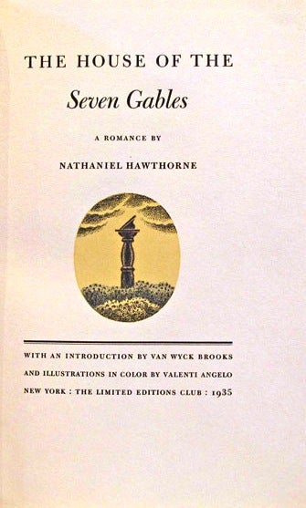 Item #019058 THE HOUSE OF THE SEVEN GABLES. Nathaniel HAWTHORNE.