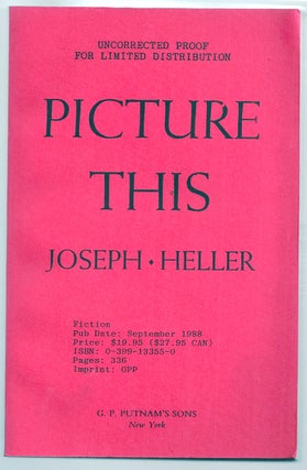 Item #019115 PICTURE THIS. Joseph HELLER