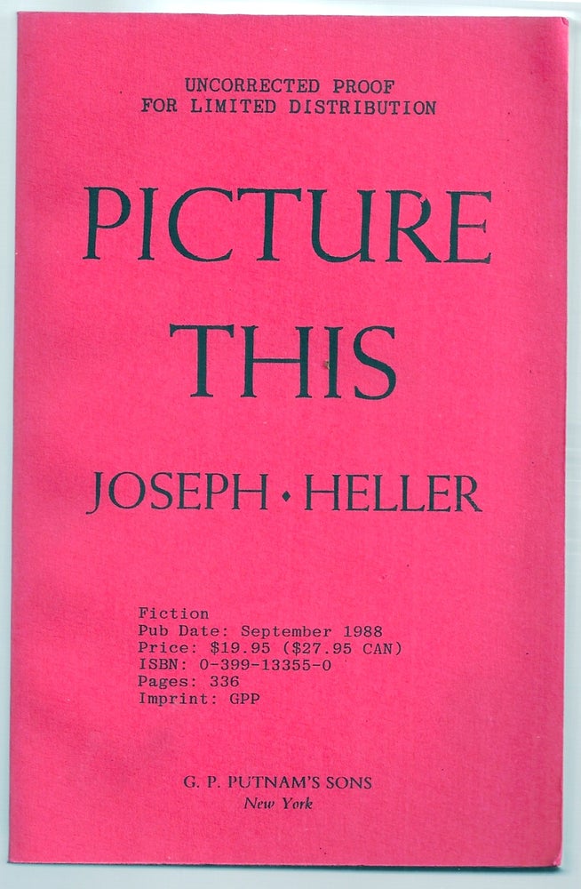 Item #019115 PICTURE THIS. Joseph HELLER.
