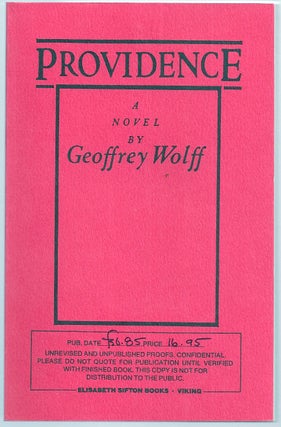 Item #019116 PROVIDENCE. Geoffrey WOLFF