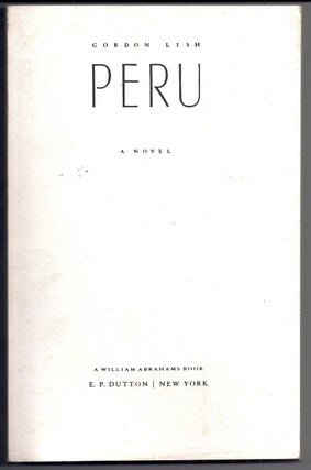Item #019127 PERU. Gordon LISH