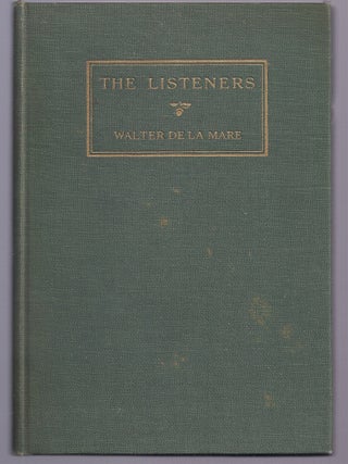 Item #019136 THE LISTENERS AND OTHER POEMS. Walter DE LA MARE