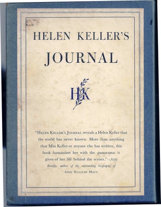 Item #019247 HELEN KELLER'S JOURNAL 1936-1937. Helen KELLER