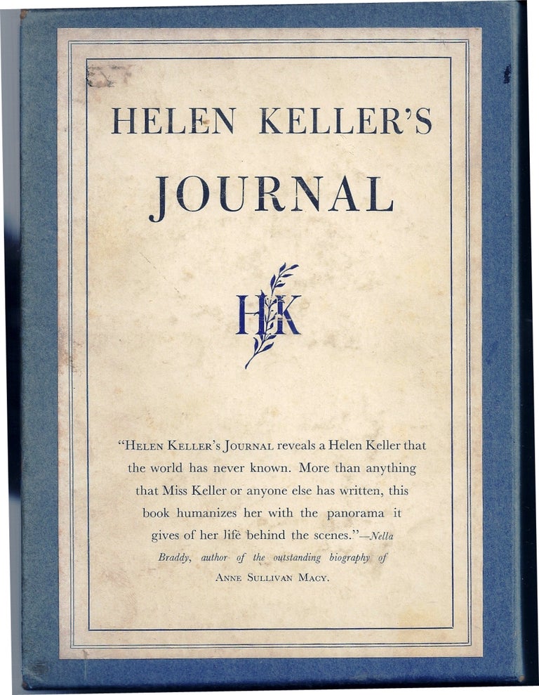 Item #019247 HELEN KELLER'S JOURNAL 1936-1937. Helen KELLER.