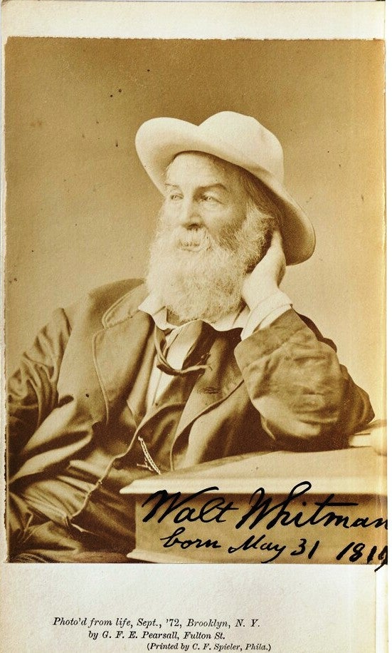 Item #019348 TWO RIVULETS INCLUDING DEMOCRATIC VISTAS, CENTENNIAL SONGS, AND PASSAGE TO INDIA. Walt WHITMAN.