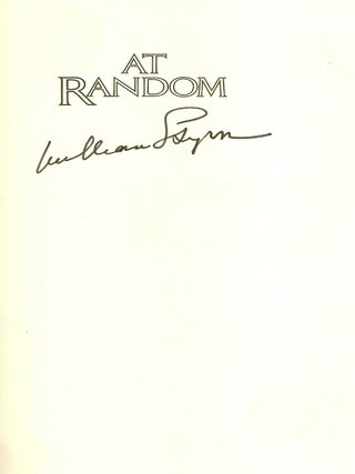 Item #019501 AT RANDOM. THE REMINISCENCES OF BENNETT CERF. William STYRON, Bennett CERF
