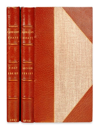 Item #019803 ESSAYS: with ESSAYS: SECOND SERIES. Ralph Waldo EMERSON